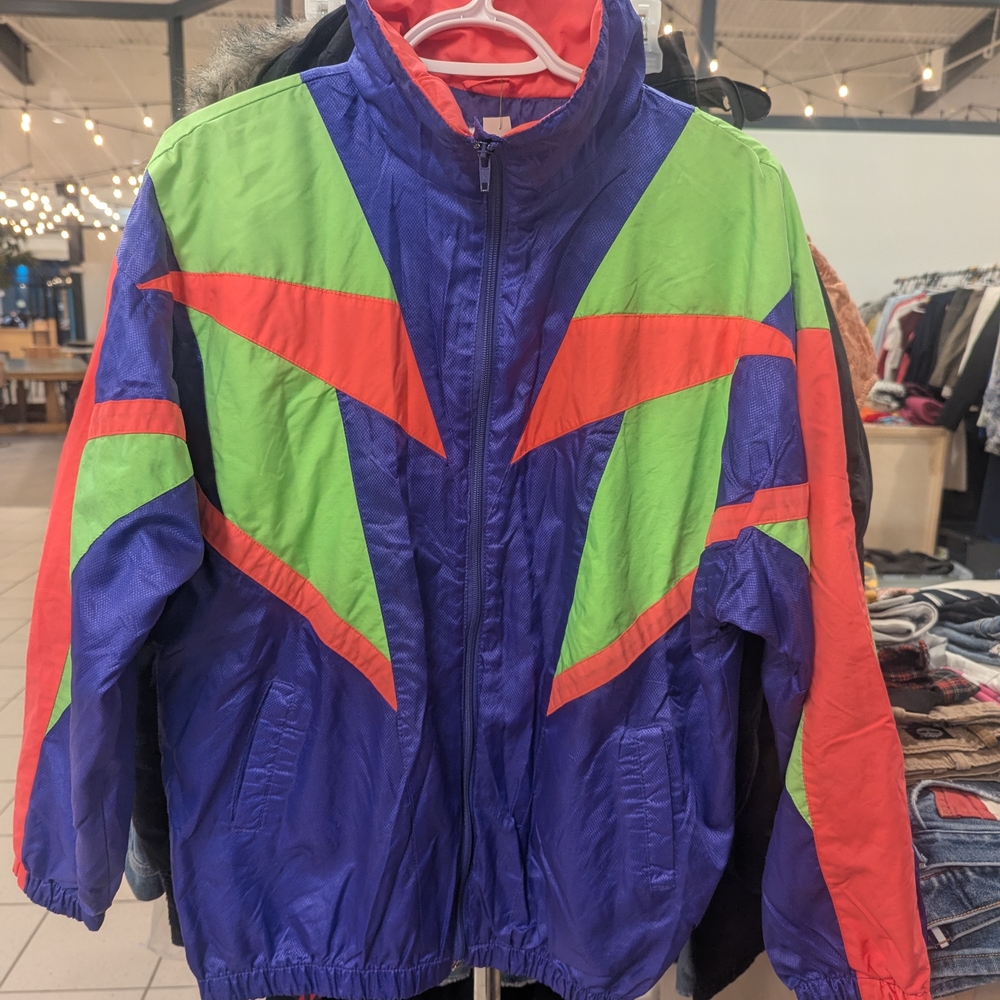 Octane Colorful Retro Windbreaker Jacket